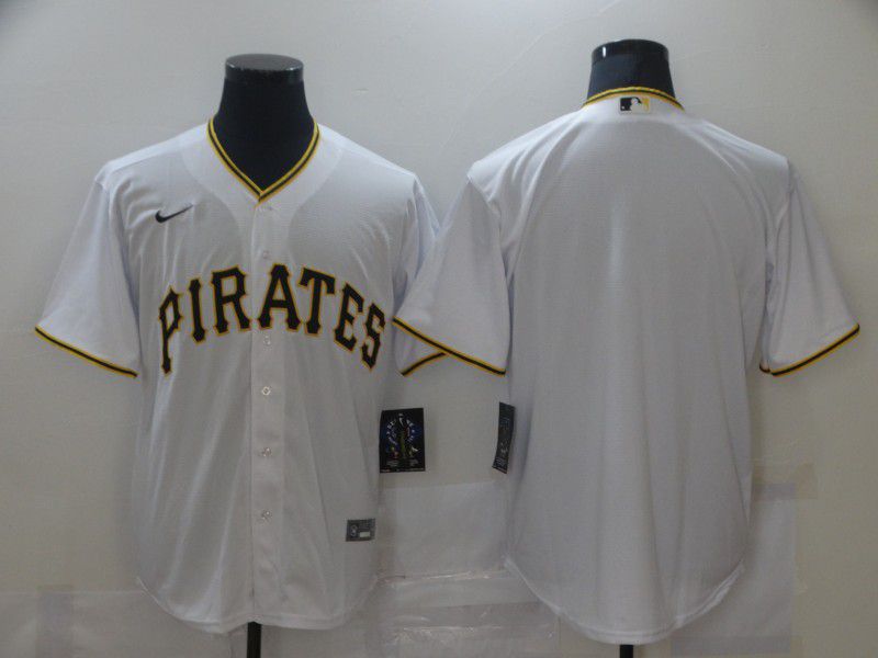 Men Pittsburgh Pirates Blank White Game Nike MLB Jerseys->new york yankees->MLB Jersey